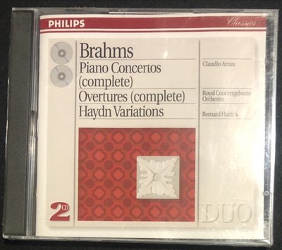 Brahms Piano Concertos & Overtures Haydn Variations 2 CD Philips Classic1993 NEW