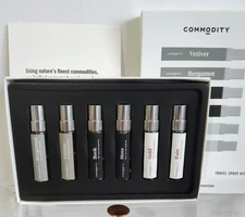 6pc COMMODITY Fragrances BEST DRESSED Travel Spray*ORIGINAL FORMULA* Sealed BOOK