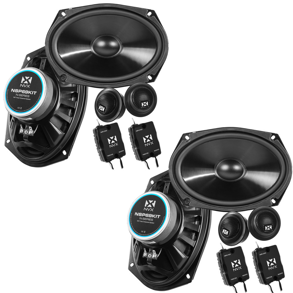 2 Пары Двухполосные компонентные динамики NVX NSP69KIT мощностью 640 Вт 6x9 N-Series 2939000₽