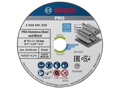 #ad Bosch PRO Stainless Steel amp; Metal Bonded Cutting Disc 76 x 10mm 5pk BPAA60RBF $29.54