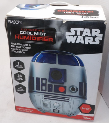 Emson Star Wars R2 D2 R2D2 Ultrasonic Cool Mist Humidifier 1 Gallon New/Open Box
