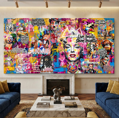 Banksy Graffiti Wandkunst Moderne Street Art Acrylglas Leinwand Kunst Druck Bild