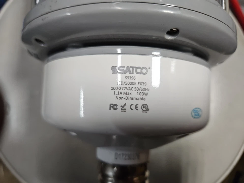 SATCO HI-PRO LED LIGHT 100W 5000K 100-277V 13,300LM MOGUL BASE S9396 - Image 3 of 4