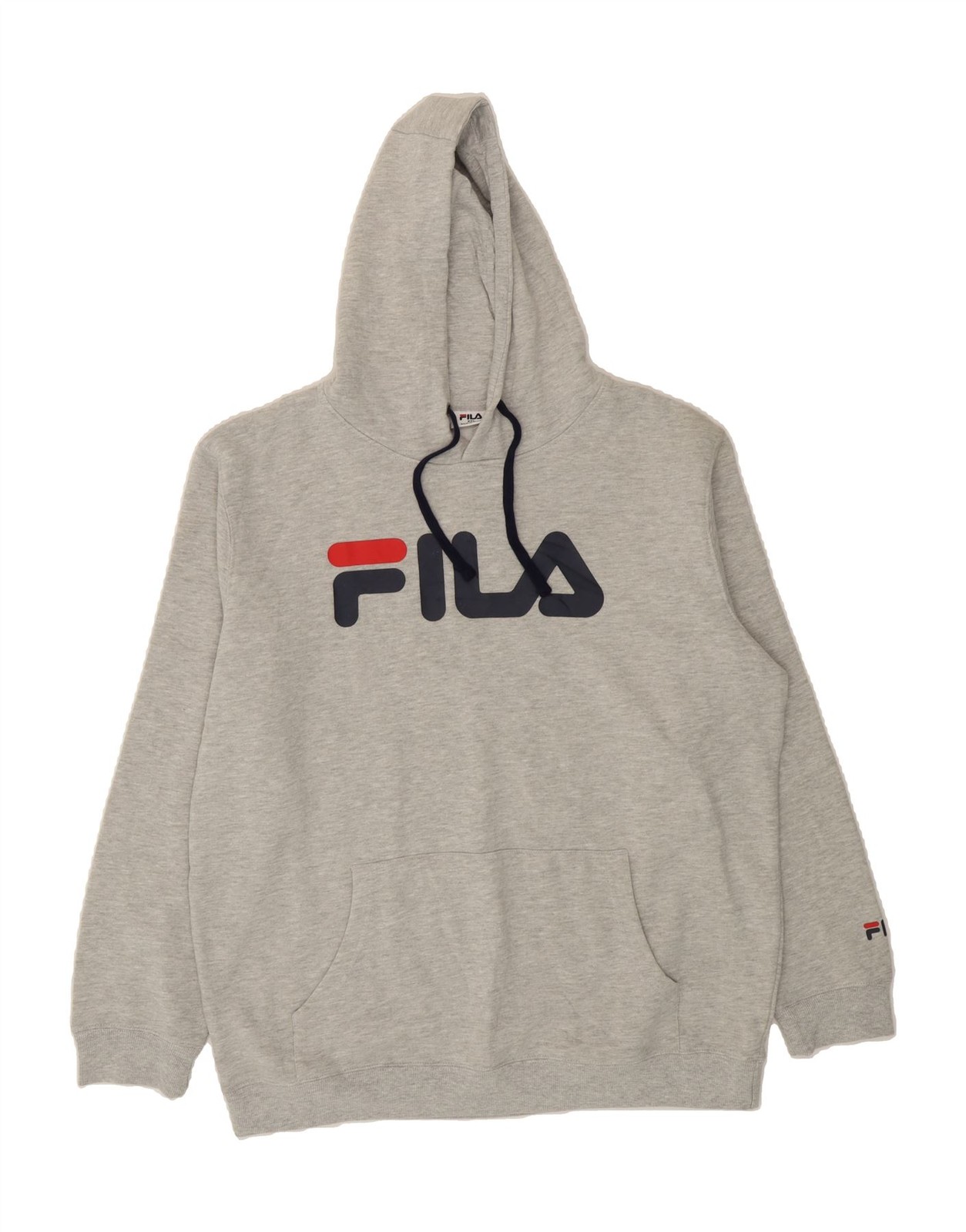 FILA Maglione Uomo Grafico con Cappuccio 2XL Grigio Cotone FY15