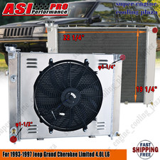 3 Rows Aluminum Radiatorshroud Fan For Jeep Grand Cherokee Zj 4.0l L6 1993-1997 3 Rows Aluminum Radiatorshroud Fan For Jeep Grand Cherokee Zj 4.0l L6 1993-1997
