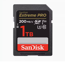 Sandisk Extreme Pro SD Card 1TB Memory Card New For Canon Nikon