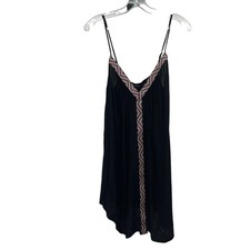 Raviya Womens Shift Dress Sleeveless Black/Multi Size Large