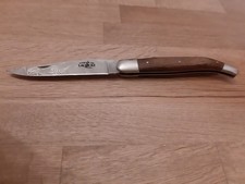 Taschenmesser Forge de Laguiole Mooreiche Carbondamast gebraucht sehr gut