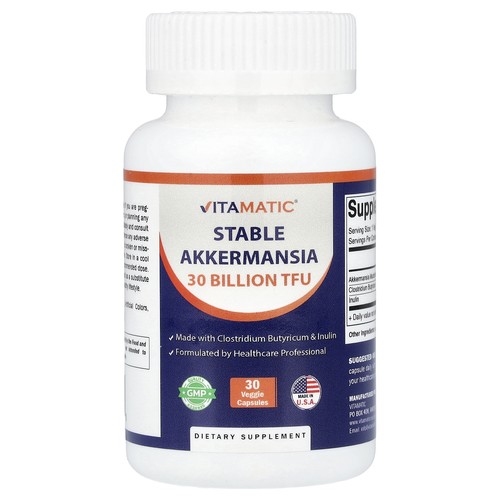 Stable Akkermansia, 30 Veggie Capsules