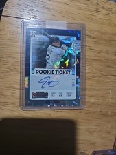 2021 Contenders Evan White Autographed Rookie Ticket Card Cracked Ice 15/23. rookie card picture