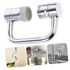 2-Mode Splash Faucet Extension Rotatable Swivel Nozzle for Kitchen Bathroom