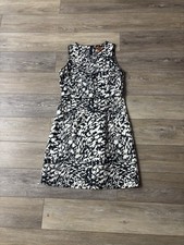 Tory Burch Sheath Dress Sz 6 Abstract Sleeveless Designer Luxury Preppy Chic