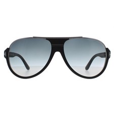 Tom Ford Sunglasses 0334 Dimitry 02W Matt Black Blue Gray Gradient