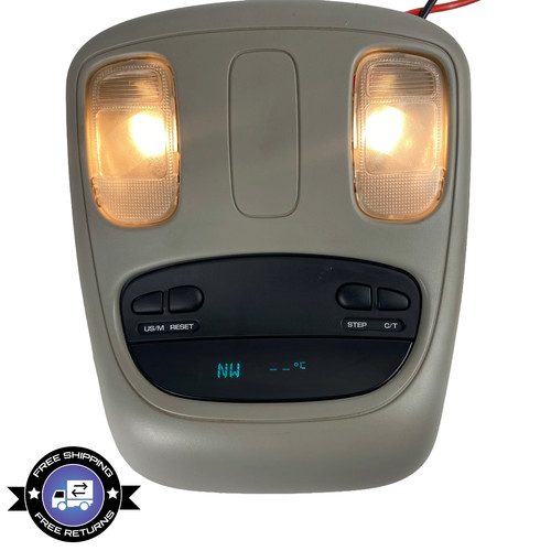 2002-2008 Dodge Ram 1500 2500 3500 Dome Light Overhead Console Digital Display