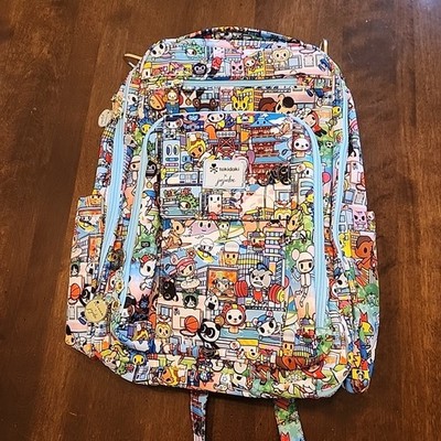 Ju-Ju-Be x Tokidoki Be Right Back Diaper Bag Backpack W/ Changing Pad Team Toki
