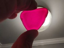 Genuine Sea Glass Beautiful Fire Red/Orange large size 16 Gram