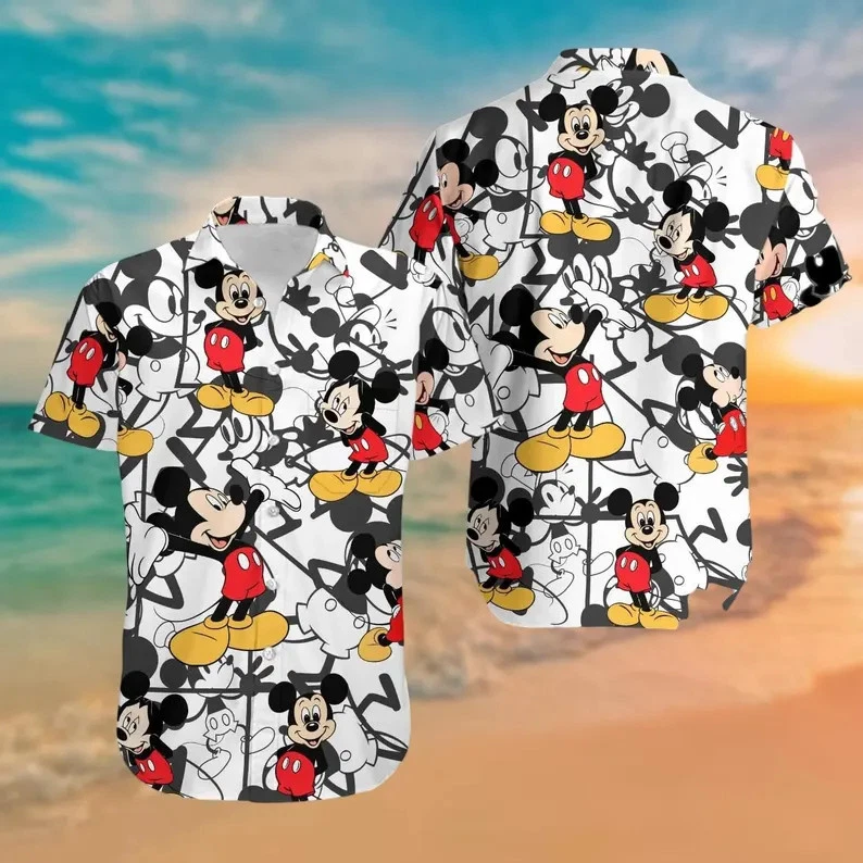 Disney Mickey Mouse Aloha Summer Hawaiian Shirt