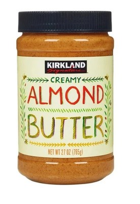 Kirkland Signature Creamy Almond Butter Kosher Gluten Free 27 Oz Jar EXP 03/2027