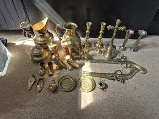 Brass Bundle Vintage Job Lot Collectibles Curious Ornaments Antique Pieces
