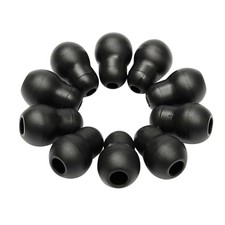 10Pcs Silicone Black Soft Eartips Earplug Earpieces For Littmann Stethoscope