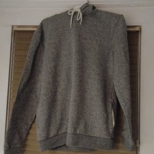 Goodfellow Co. Men's Textured Fleece Hooded Sweatshirt - Medium Gray New