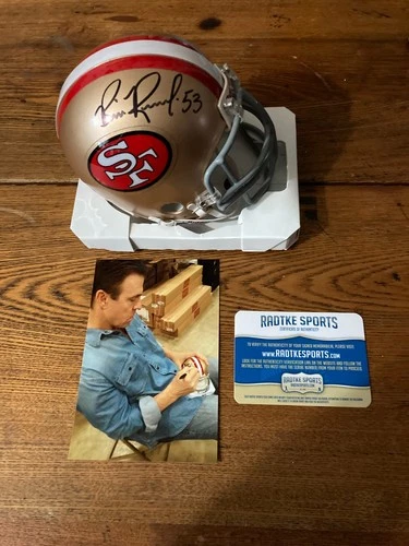 San Francisco 49ers Autographed Mini Helmet