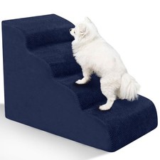 Dog Stairs for Small Dogs - High Density Foam Pet Steps, Extra Wide Dog Ramp