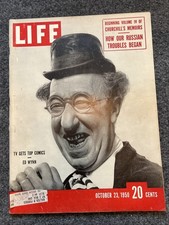 Life Magazine October 23, 1950 TV Gets Top Comics Ed Wynn Life Magazine October 23, 1950 TV Gets Top Comics Ed Wynn