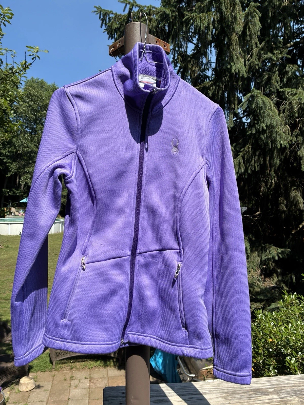 Spyder Purple Full-Zip Knit Jacket Women's Small S