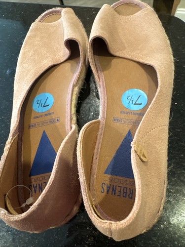 Scarpe basse espadrillas Verbenas CRUZ rosa camoscio D'Orsay punta aperta 7,5 EU 39 - Foto 6 di 11