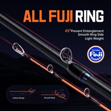 Augurs Sea Fishing Rod Titanium Tip Fuji Guides Squid Cuttlefish Lightweight Rod