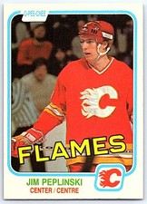 1981-82 O-Pee-Chee Jim Peplinski Rookie Calgary Flames #49