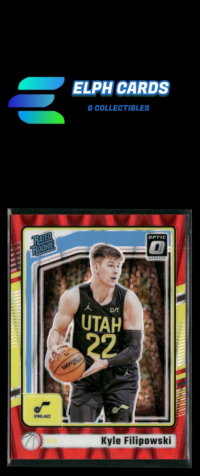 2024-25 Donruss Optic #300 Kyle Filipowski Red Seismic #/149