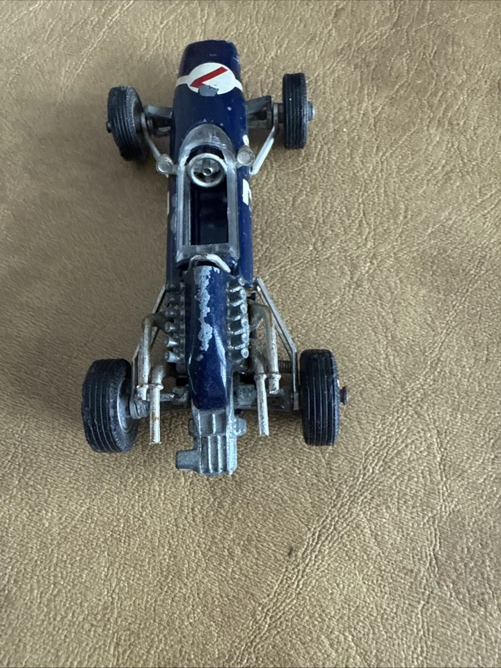 Coche de carreras vintage Corgi Toys Cooper Maserati Fórmula 1 azul Foto 4 de 4