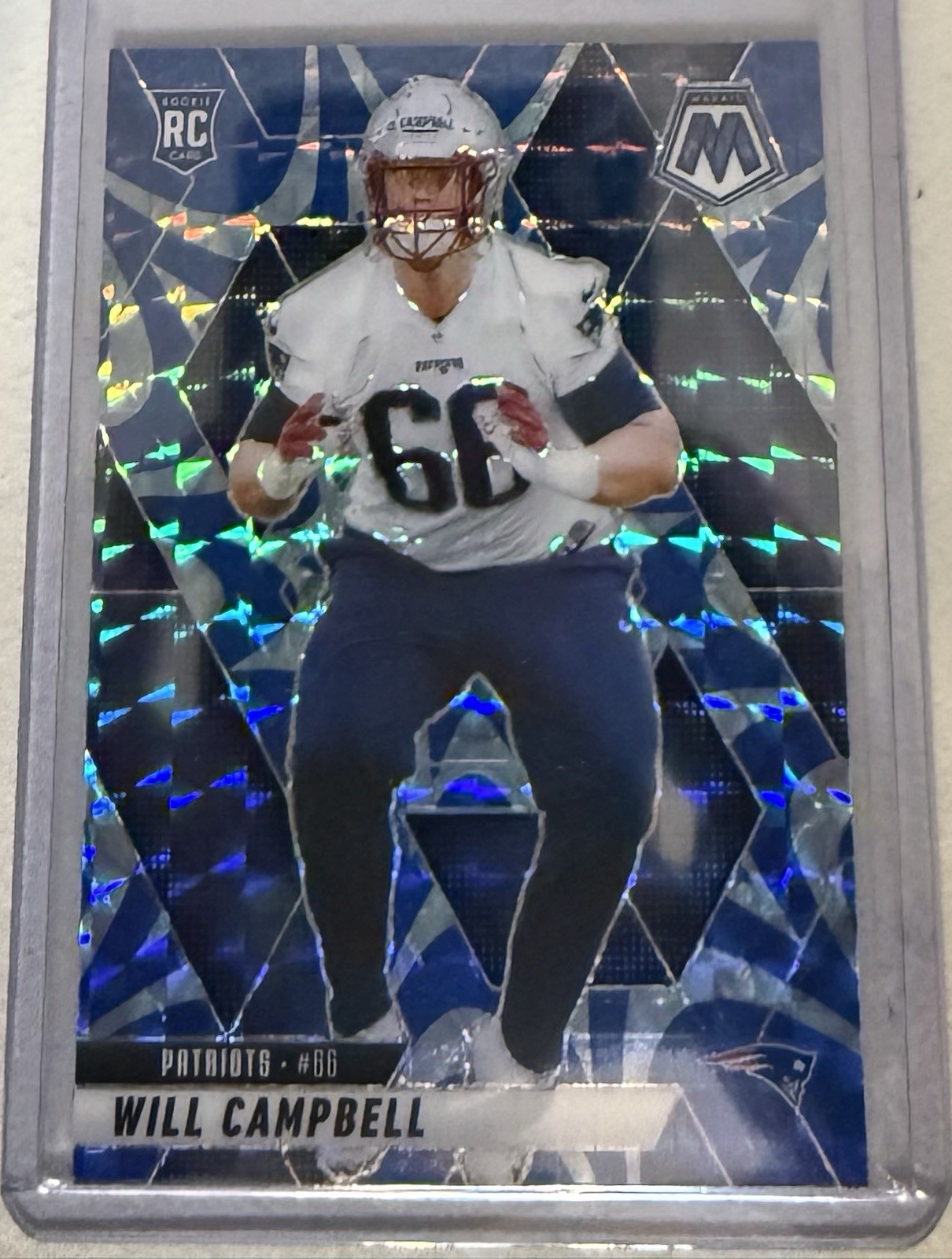 2025 Panini Mosaic #378 Will Campbell Mosaic reactive Blue prizm