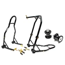 Motorcycle Front+Rear Dual Lift Stand - w/ Spools For Suzuki GSX-R 750 1992-2011