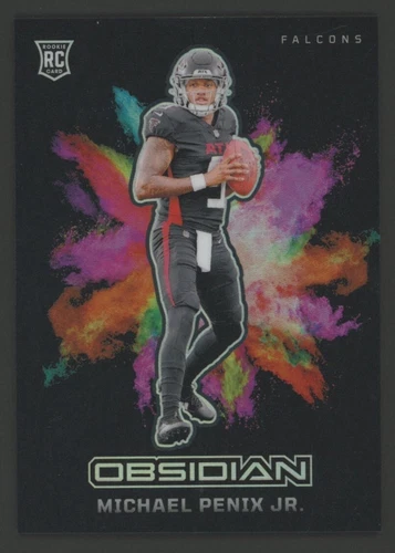 2024 Panini Obsidian Black Color Blast #5 Michael Penix Jr RC Rookie SSP