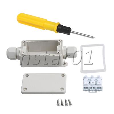 6sets Plastic 2 Way IP65 Junction Box with P02-D3 Terminal for Inrial White