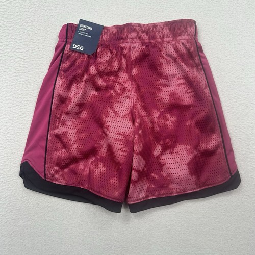 DSG Boys Youth Basketball Shorts Size XS Athletic Fit Pink Back Dye - Picture 2 of 6