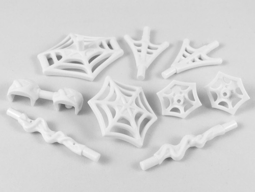 LEGO Minifigure Spider-Man WEB EFFECT Set of 9 Weapons Marvel Hero Avengers - Picture 2 of 2