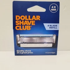 Dollar Shave Club Razor Cartridge Refills 4 Blades 4 Refills