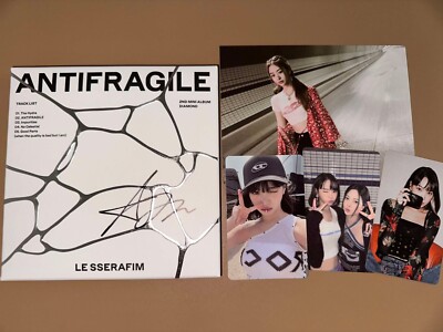 LE SSERAFIM LESSERAFIM AUTOGRAPH SIGNED ANTIFRAGILE ALBUM kazuha