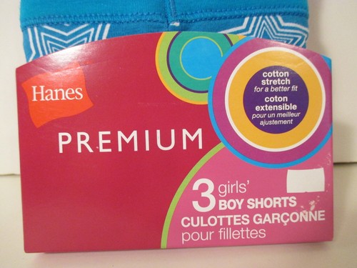 LOT 3 NWT Girls HANES PREMIUM Size 6 Boyshorts Hipsters Bikins Underwear Panties - Picture 8 of 12