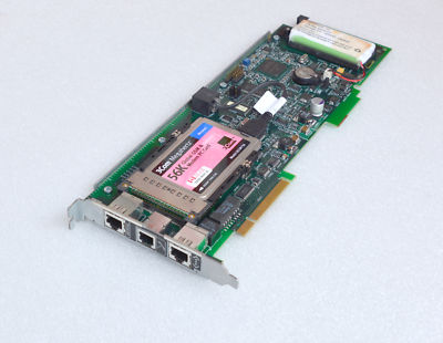 SUN MICROSYSTEMS REMOTE DIALUP RSC CARD 525-1912-05 3COM MODEM 3CCM756 RJ45 #E23