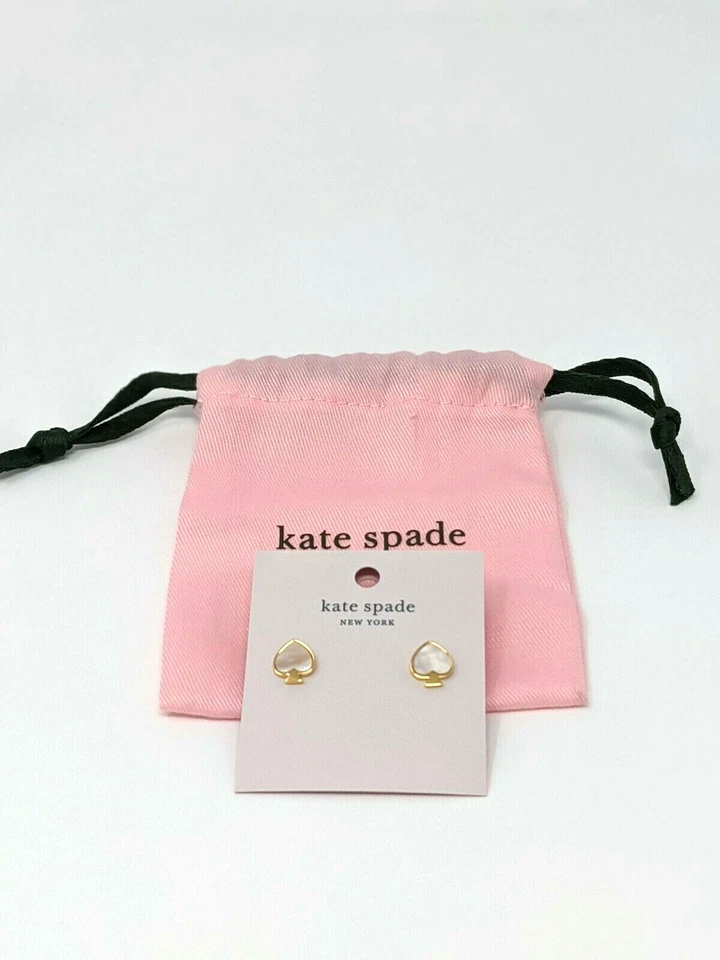 Серьги-гвоздики Kate Spade Signature O0RU2880 кремовые мульти с мешком для пыли - Изображение 2 из 4