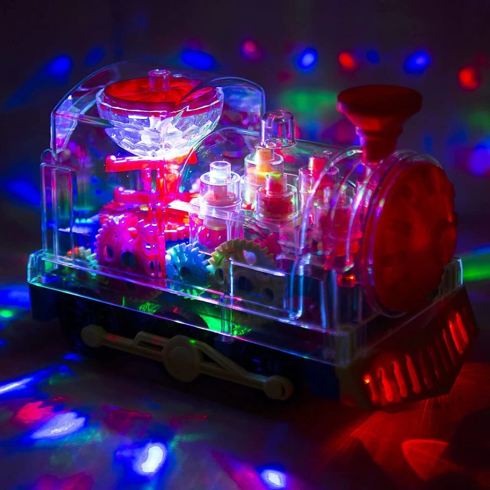Transparent Gear Train Toys Electric Light And Music Car Toys Gifts - Image 2 of 4