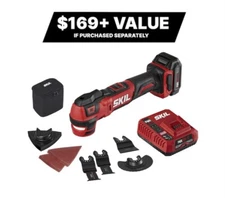 New SKIL PWRCORE 12v Brushless Oscillating Multi Tool OS592702 w/Battery & Charg