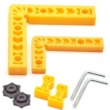 90 Degree Positioning Squares Right Angle Clamps Woodworking Aluminum Carpenter