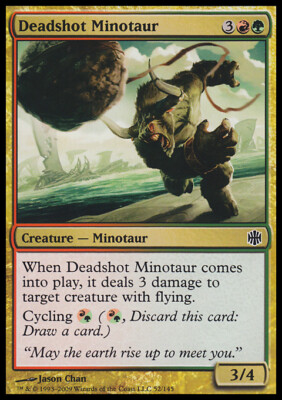 Magic the Gathering MTG Deadshot Minotaur (52) Alara Reborn   LP