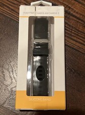 Withit Silicone Band for Fitbit Charge 4  Charge 3 Black, Band ONLY New